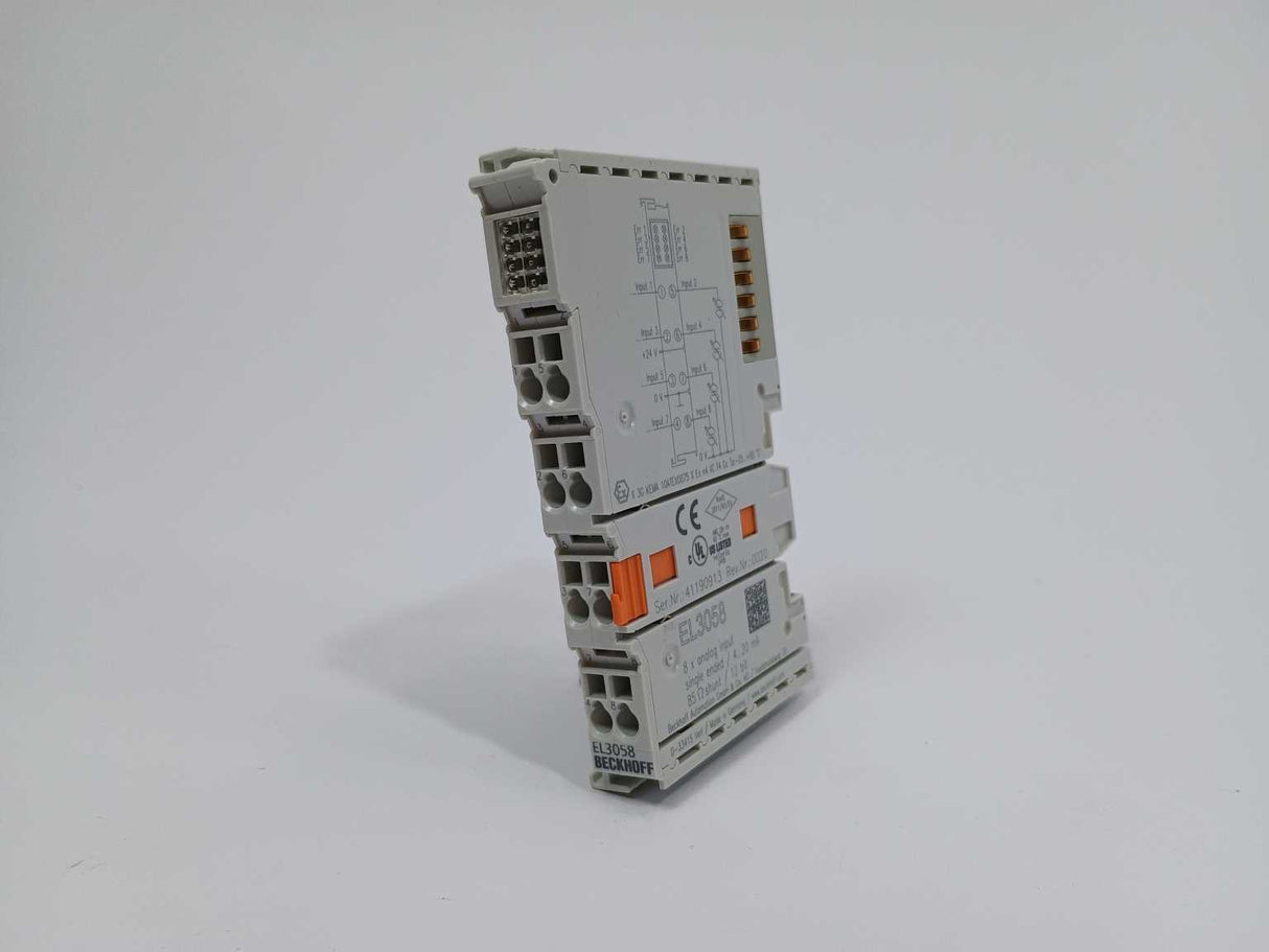 Beckhoff EL3058 8 x analog input single ended 4...20mA 85Ω shunt 12bit