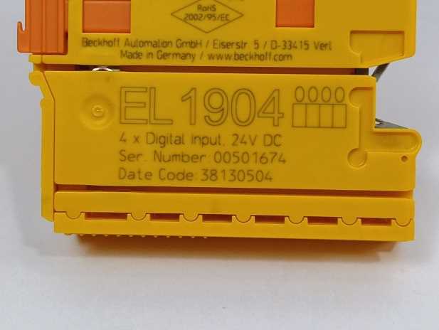 Beckhoff EL1904 4 x digital input 24VDC