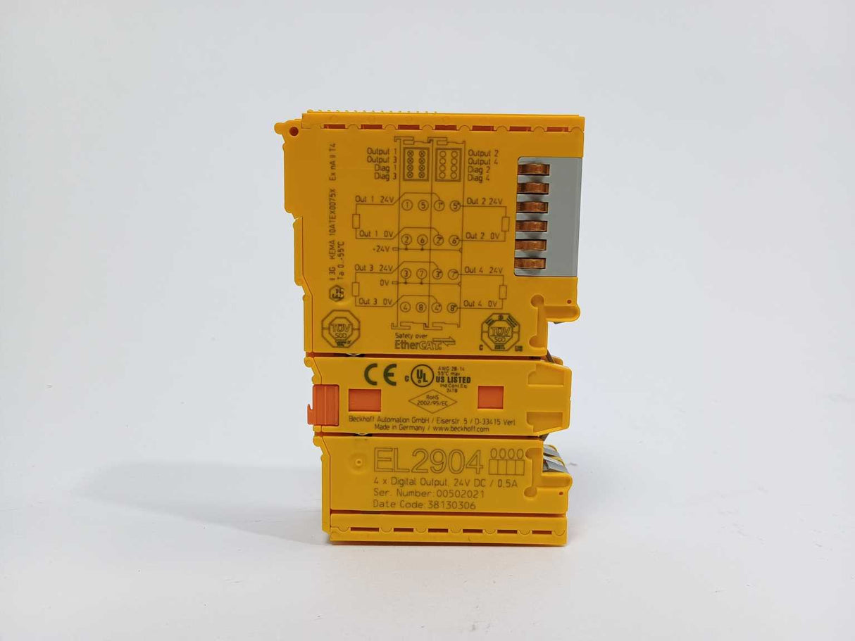 Beckhoff EL2904 4 x digital output 24VDC/0.5A