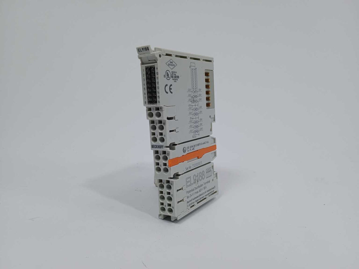 Beckhoff EL9188 Potential Distribution Terminal, 16x24V / max 60V. 10A