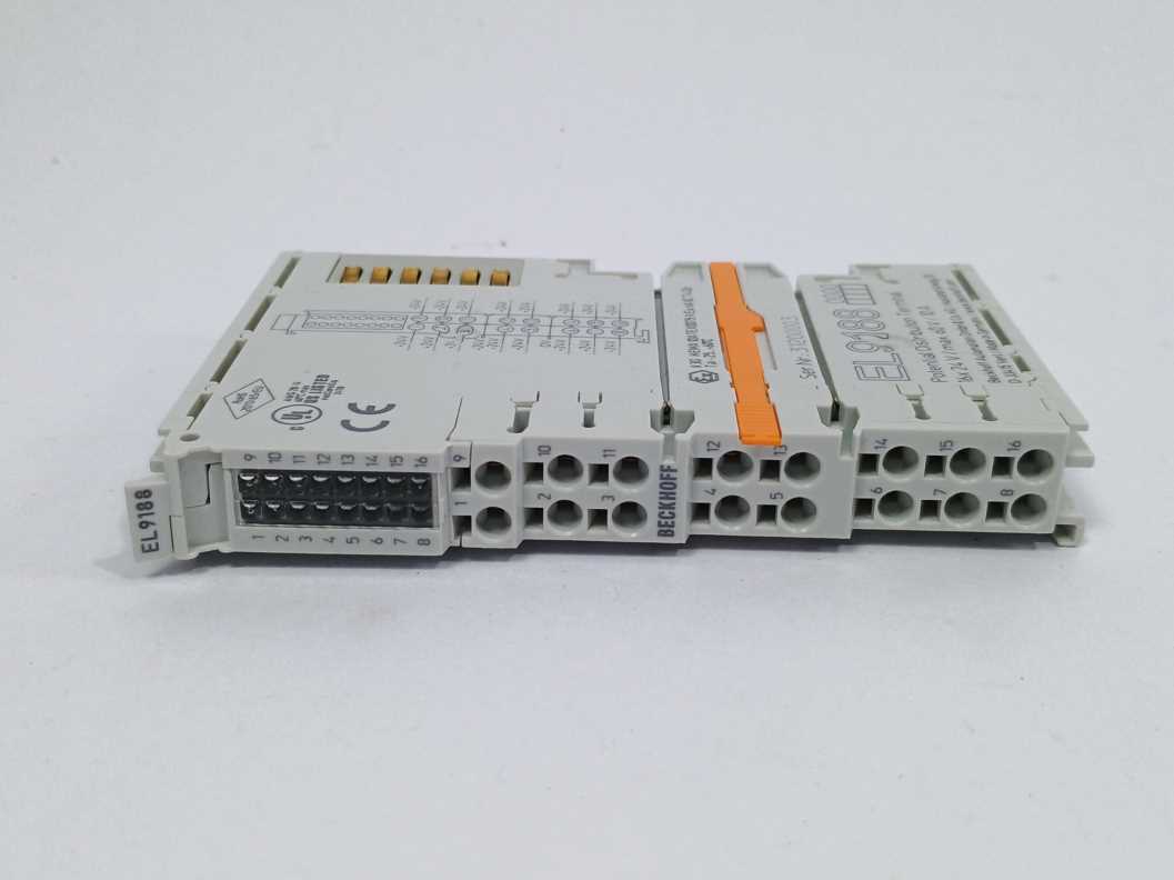 Beckhoff EL9188 Potential Distribution Terminal, 16x24V / max 60V. 10A