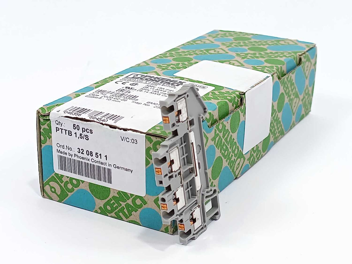 Phoenix Contact 3208511 PTTB 1,5/S - Double-level terminal block 50 Pcs.