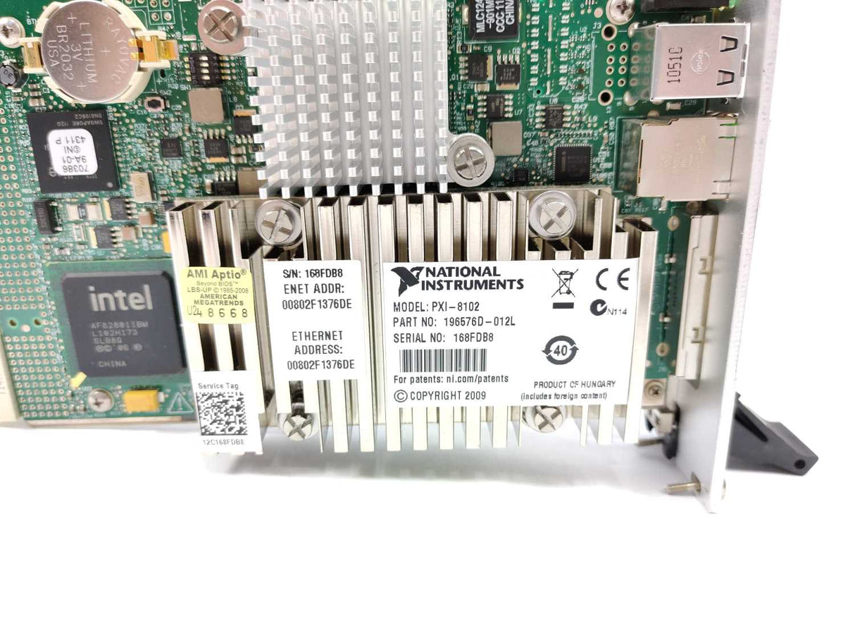 National Instruments 196576D-012L NI PXI-8102 Embedded Controller