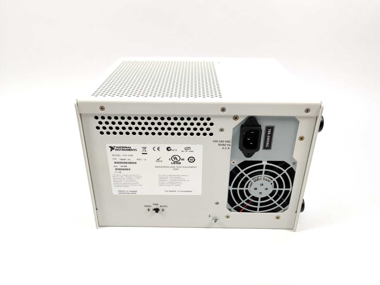 National Instruments 192592F-01L NI PXI-1036 Chassis With PXI Slot Blocker