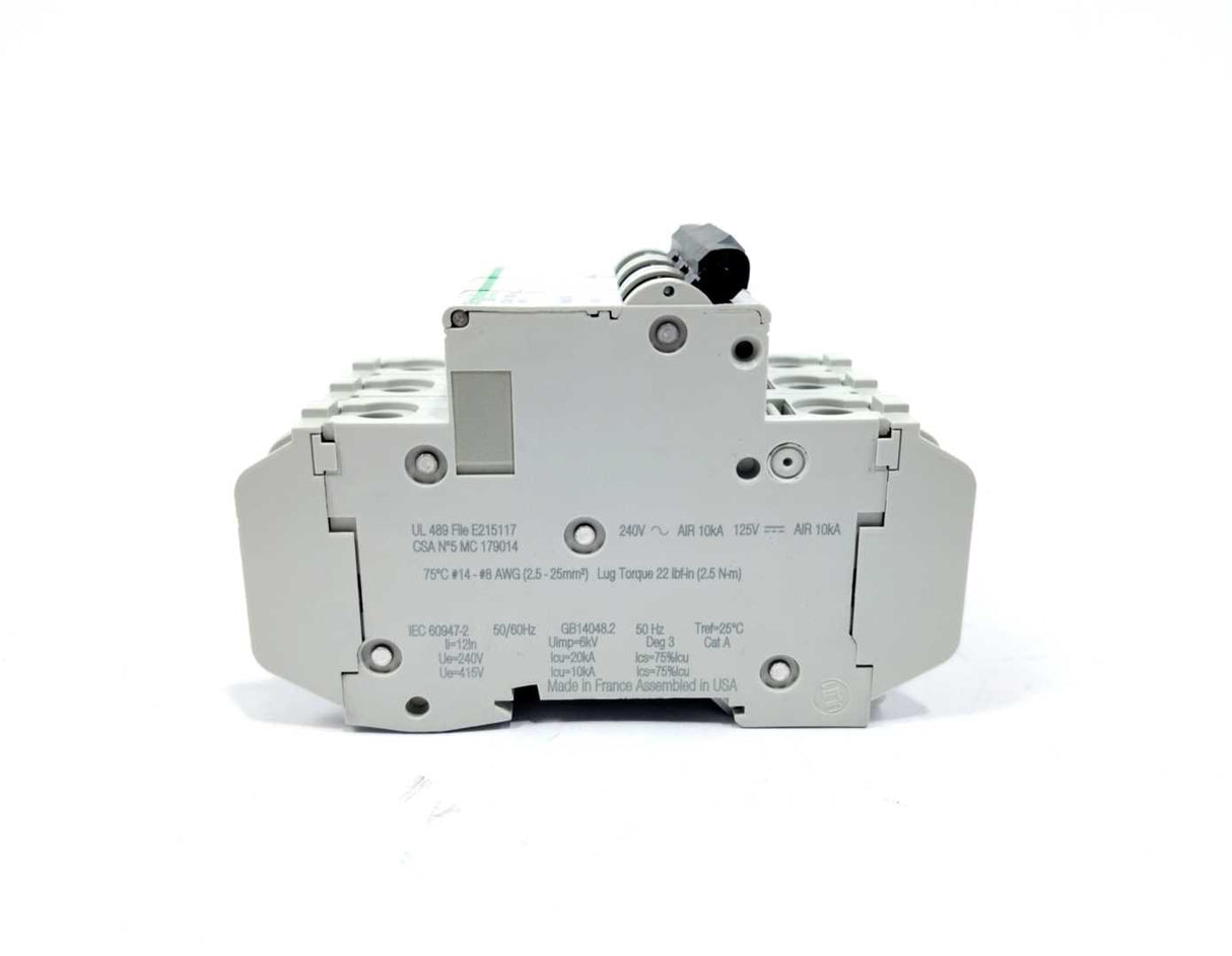 Schneider Electric 60195 C60 Miniature Circuit Breaker 3P - 15A - D Curve