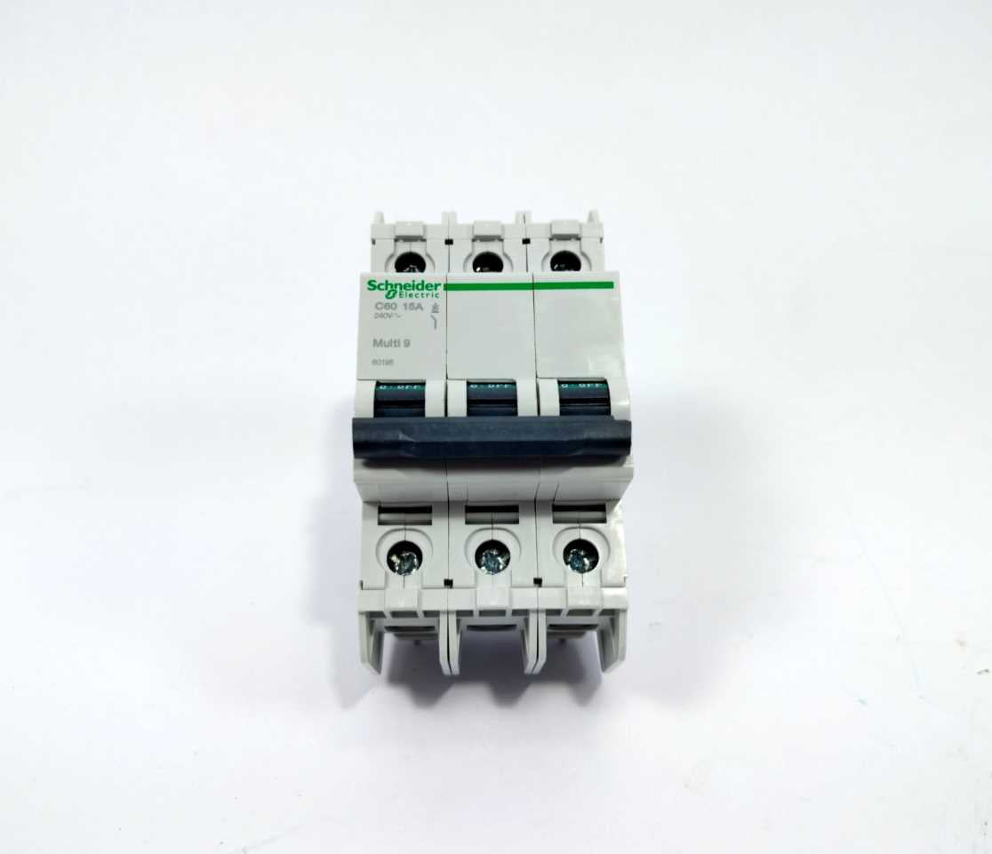 Schneider Electric 60195 C60 Miniature Circuit Breaker 3P - 15A - D Curve