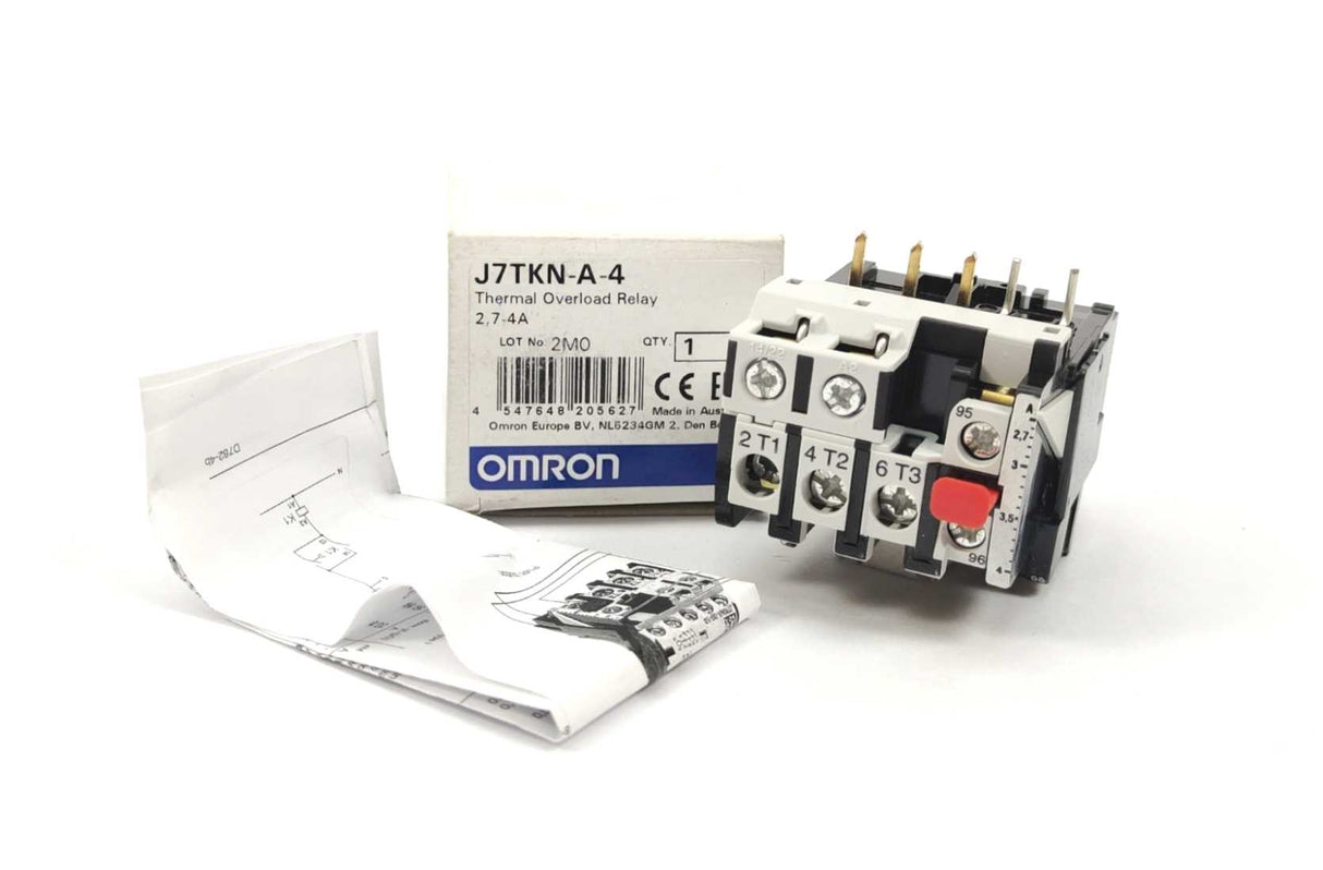 OMRON J7TKN-A-4 Thermal Overload Relay 2,7-