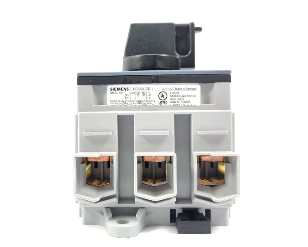 Siemens 3LD5200-0TK11 SENTRON 3LD5 switch disconnector UL