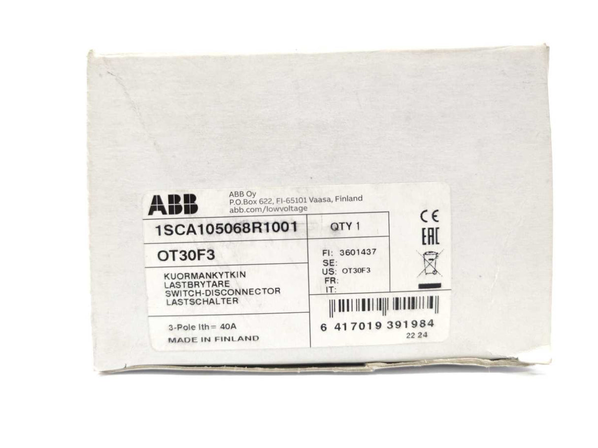 ABB 1SCA105068R1001 OT30F3 Switch Disconnector