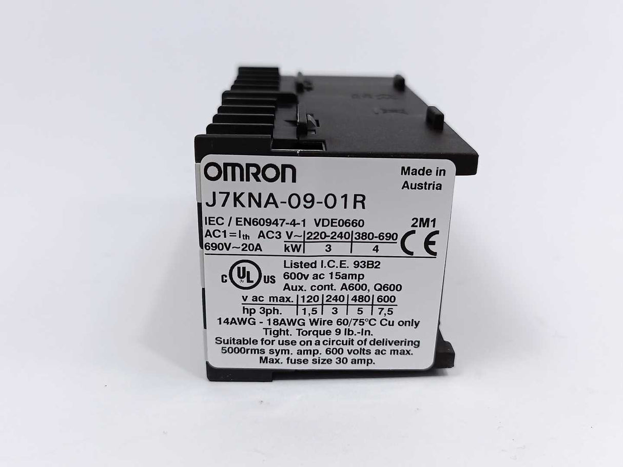 OMRON J7KNA-09-01R 24D Mini Contactor Interlocked Pair 9A/4 kW