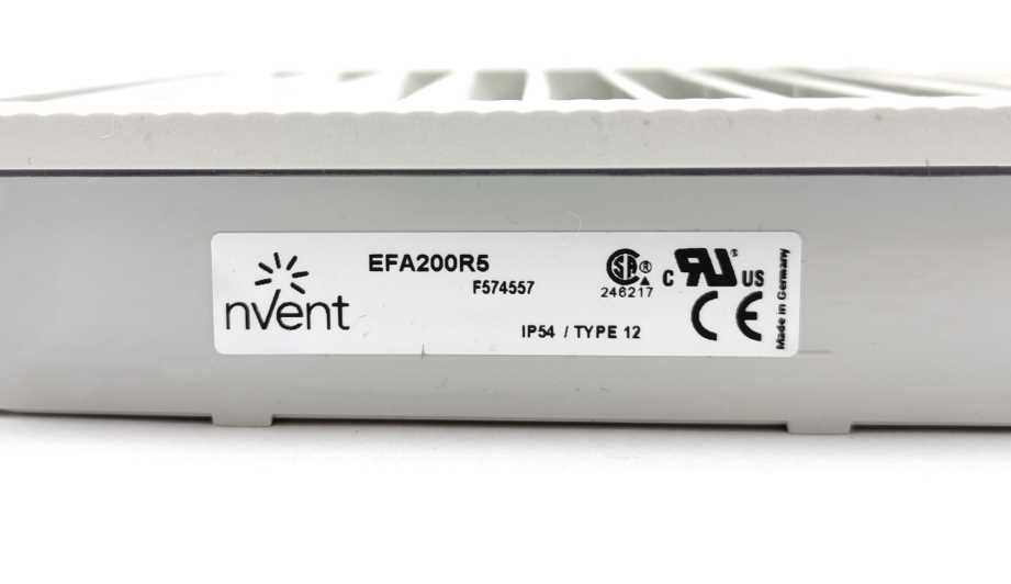 nVent EFA200R5 Filter Fan IP54- TYPE 12
