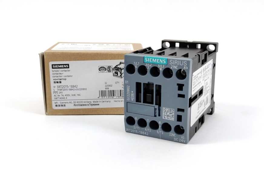 Siemens 3RT2015-1BB42 Power Contactor 24V DC coil