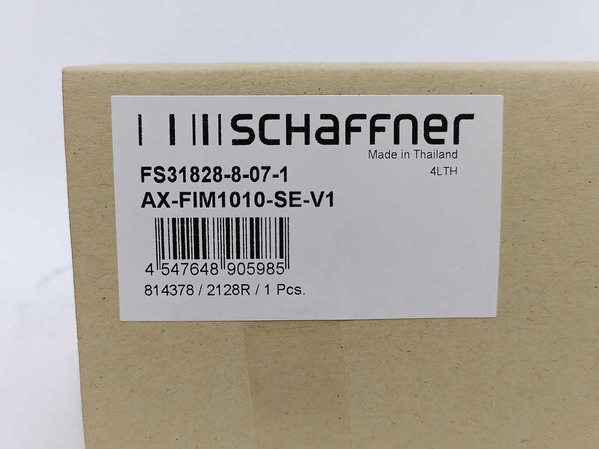 SCHAFFNER AX-FIM1010-SE-V1 Power Line Filter 10A, 200VAC, Single Phase
