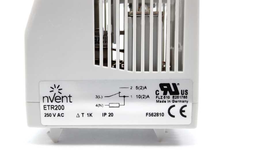 nVent ETR200 Thermostat 10A, 240 V, 0 → 60 °C
