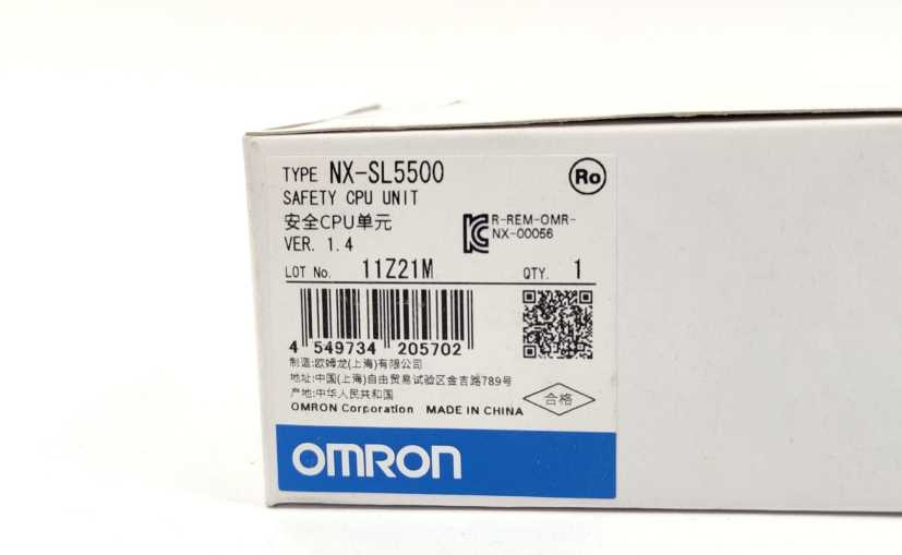 OMRON NX-SL5500 Safety CPU Unit