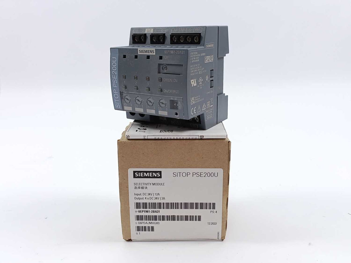 Siemens 6EP1961-2BA31 SITOP PSE200U 3A Selectivity Module