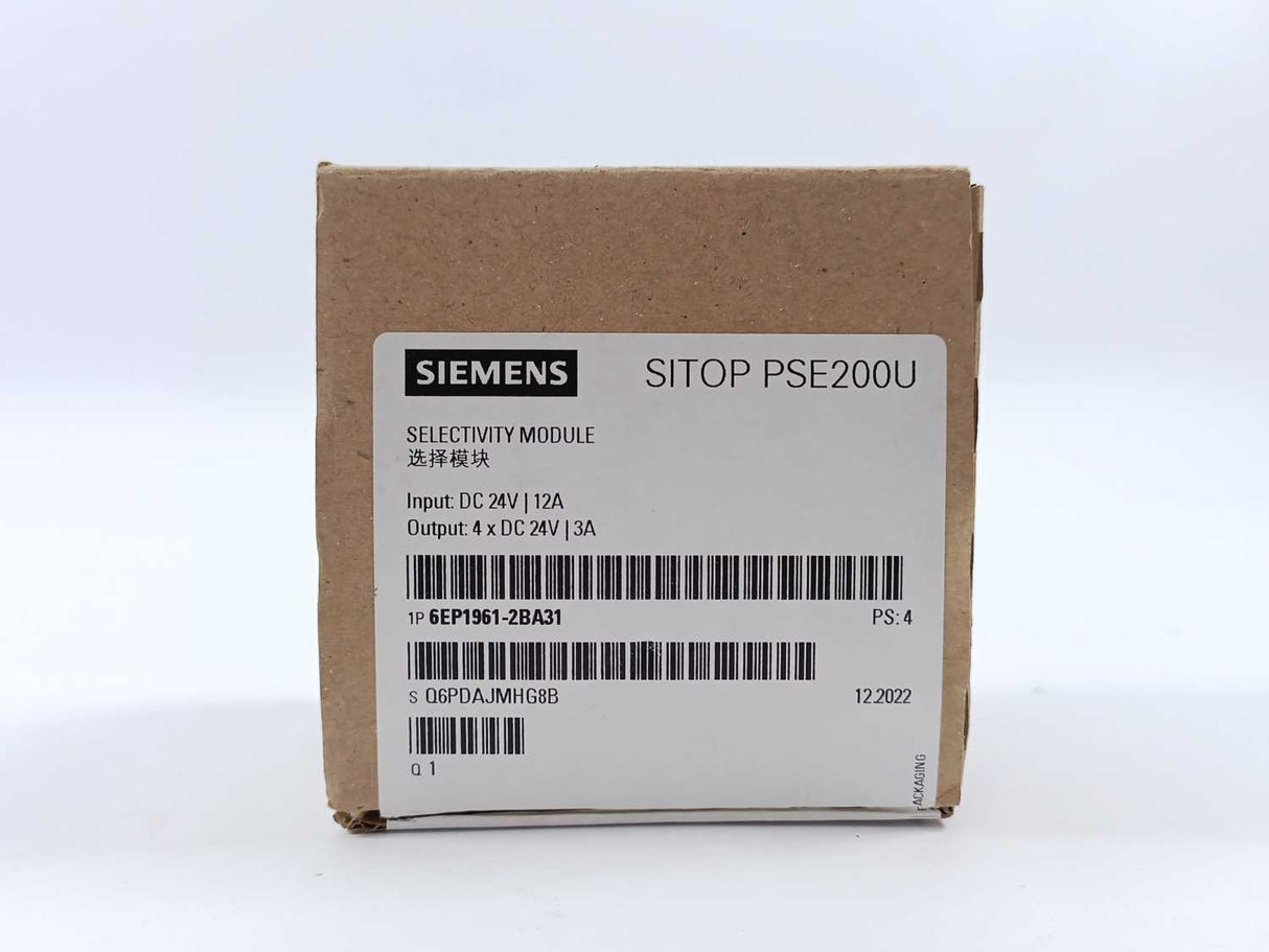 Siemens 6EP1961-2BA31 SITOP PSE200U 3A Selectivity Module