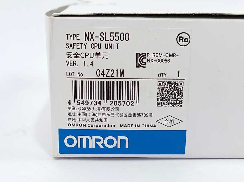 OMRON NX-SL5500 Safety CPU Unit
