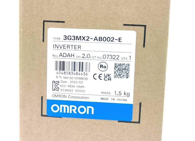 OMRON 3G3MX2-AB002-E MX2 Inverter Drive, New in box, we have 128 in stock