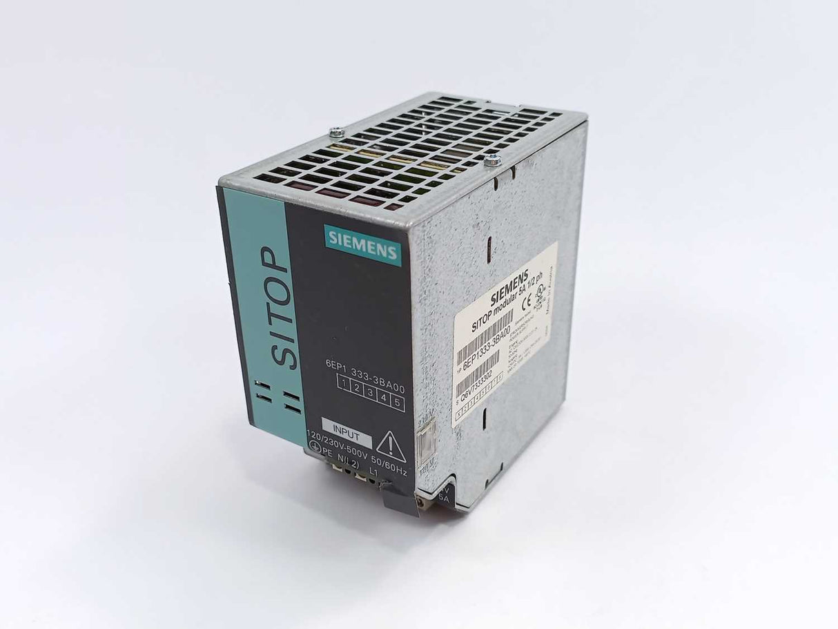 Siemens 6EP1333-3BA00 SITOP PSU200M Power Supply 24V/5A