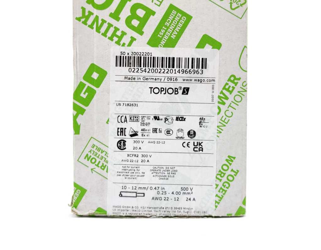 Wago 2002-2201 Double-Deck Terminal Block x64pcs