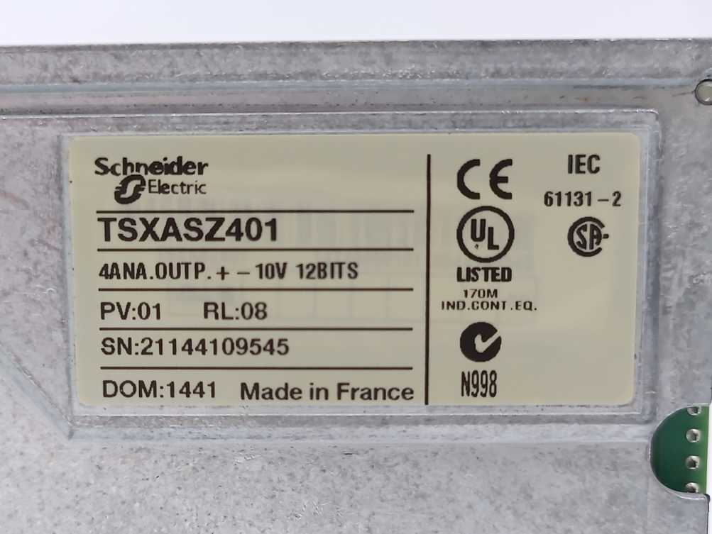 Schneider Electric TSXASZ401 Modicon TSX Micro Analog Output Module