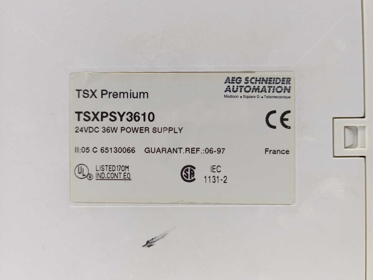 Schneider Automation TSXPSY3610 Modicon TSX Premium Power Supply 24VDC 36W