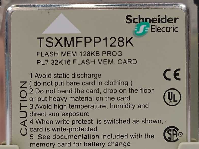 Schneider Electric TSXMFPP128K Flash Memory Card 128KB Prog