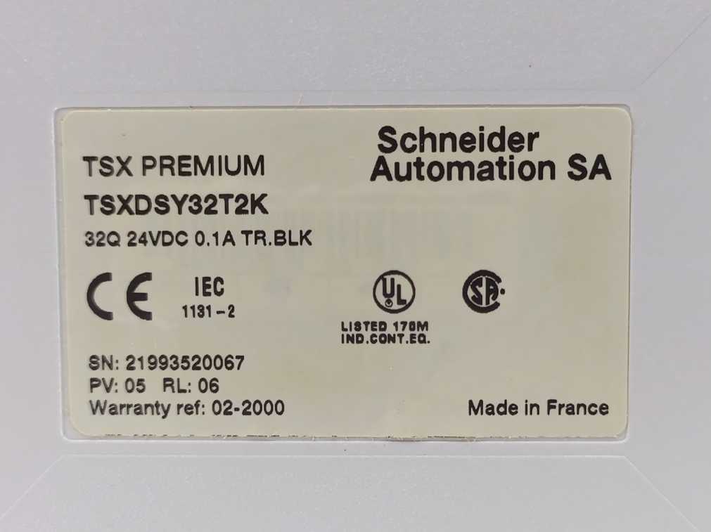 Schneider TSXDSY32T2K Discrete Output Module Modicon Premium