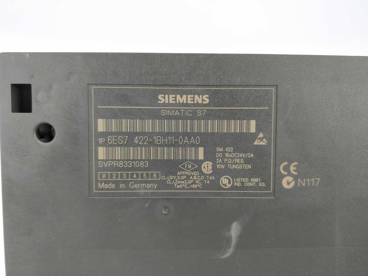 Siemens 6ES7422-1BH11-0AA0 Simatic S7 digital output