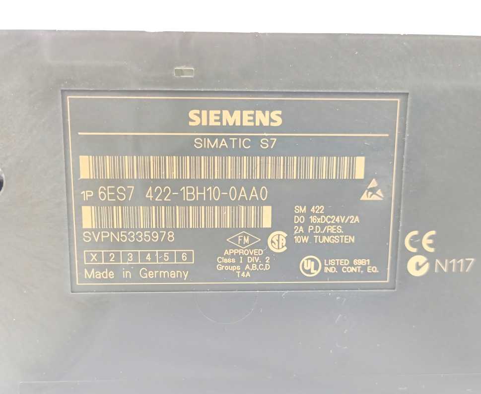 Siemens 6ES7422-1BH10-0AA0 SIMATIC S7-400 SM 422 Digital Output Module