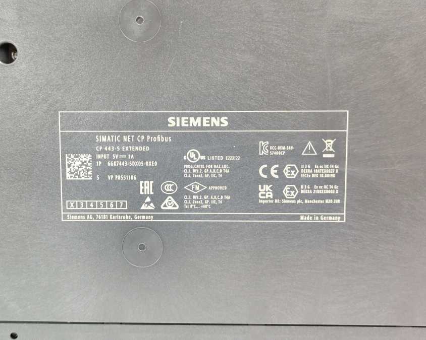 Siemens 6GK7443-5DX05-0XE0 SIMATIC NET CP Profibus Communication Processor