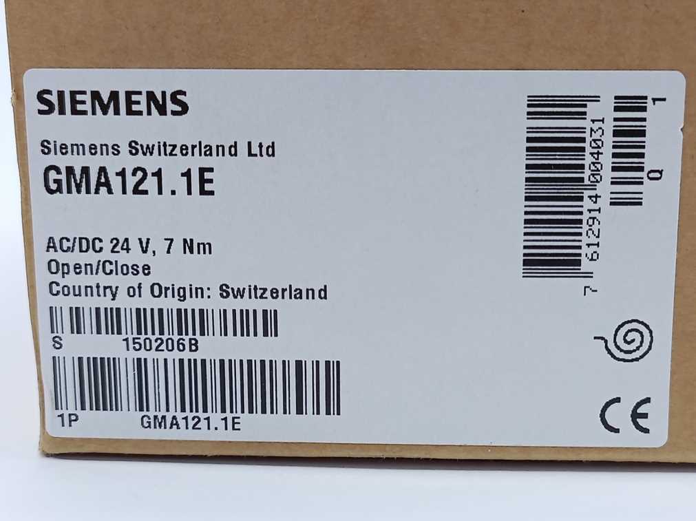 Siemens GMA121.1E Rotary Air Damper Actuator