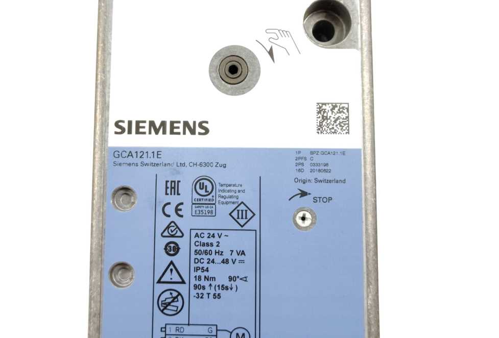 Siemens GCA121.1E Damper Actuator,  BPZ:GCA121.1E