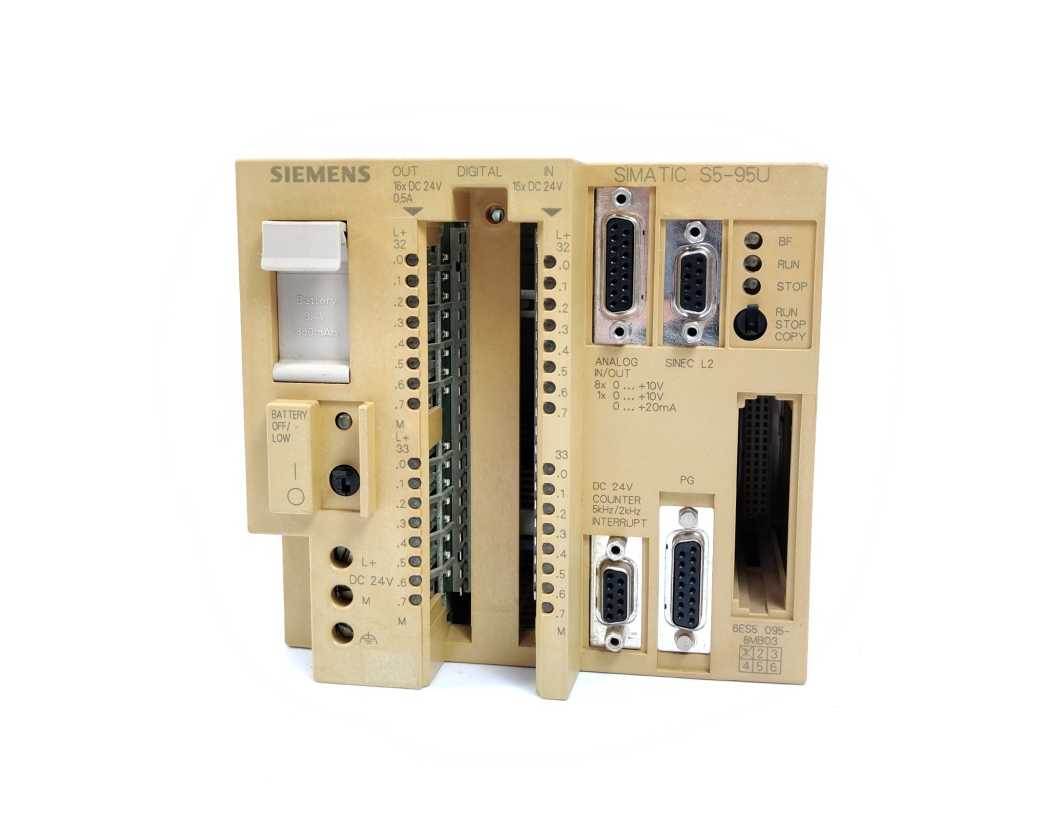 Siemens 6ES5 095-8MB03 SIMATIC S5-95U COMPACT UNIT WITH PROFIBUS INTERFACE