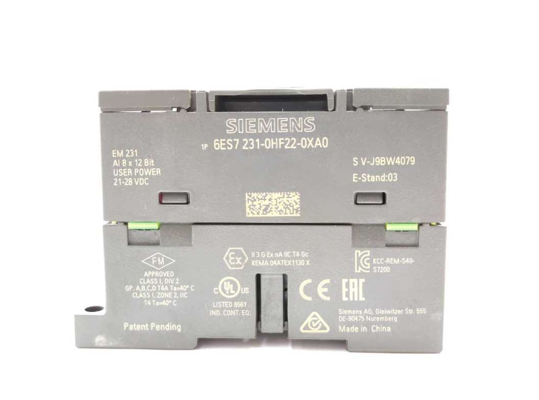 Siemens 6ES7231-0HF22-0XA0 SIMATIC S7-200, analog input EM 231