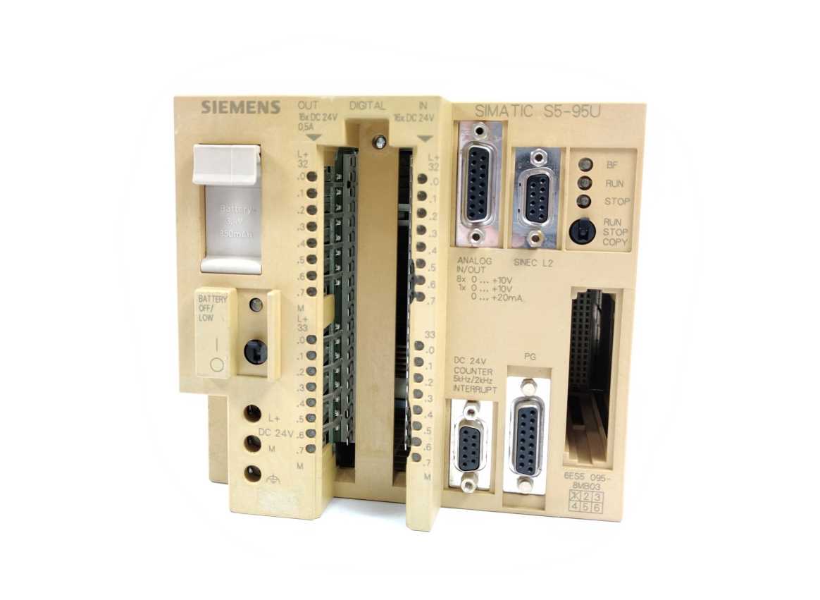 Siemens 6ES5 095-8MB03 SIMATIC S5-95U COMPACT UNIT WITH PROFIBUS INTERFACE