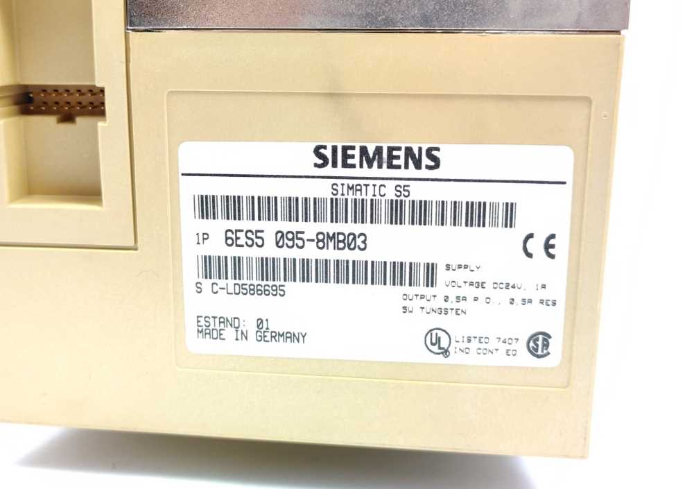 Siemens 6ES5 095-8MB03 SIMATIC S5-95U COMPACT UNIT WITH PROFIBUS INTERFACE