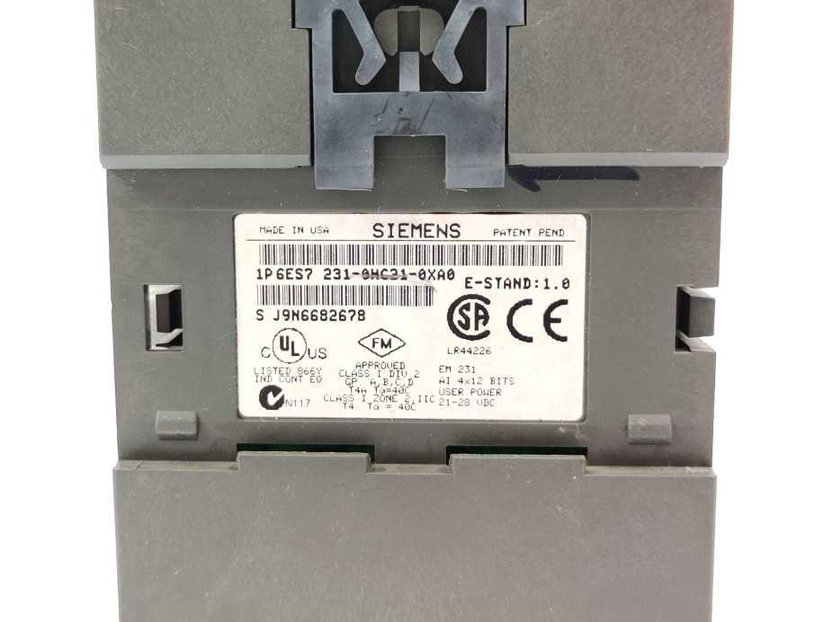 Siemens 6ES7231-0HC21-0XA0 SIMATIC S7-200 Analog Input EM 231