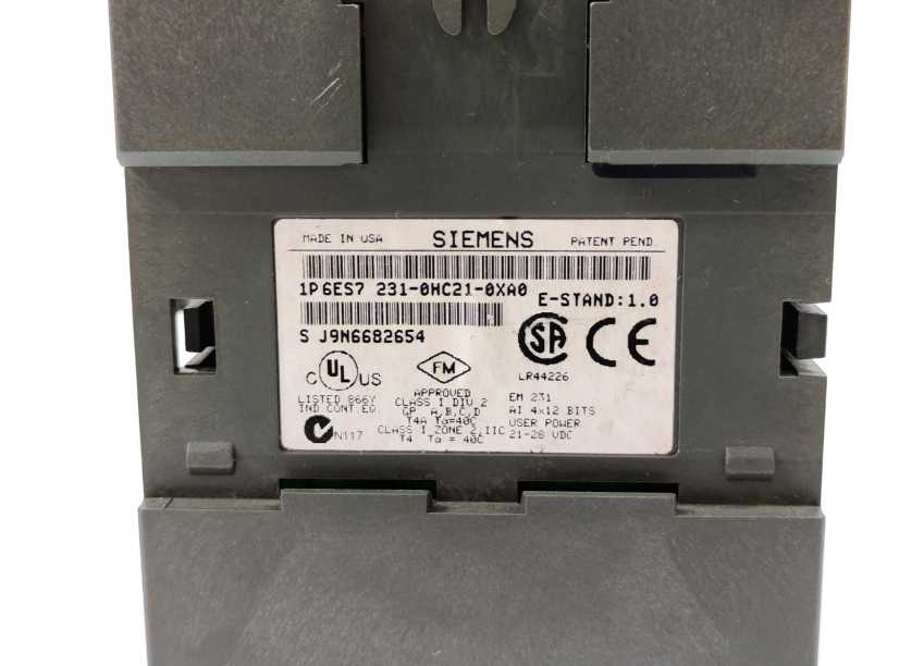 Siemens 6ES7231-0HC21-0XA0 SIMATIC S7-200 Analog Input EM 231