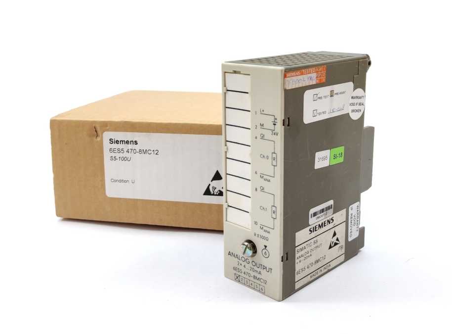 Siemens 6ES5470-8MC12 SIMATIC S5 Analog Output