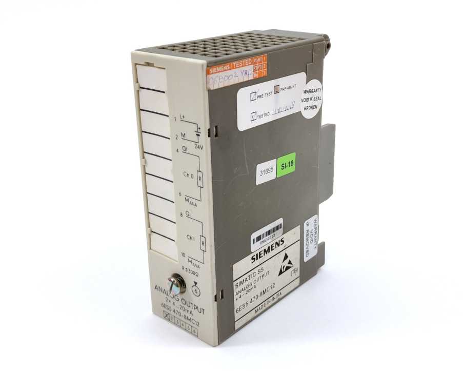 Siemens 6ES5470-8MC12 SIMATIC S5 Analog Output