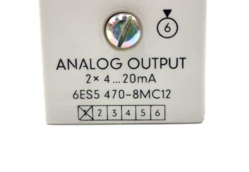 Siemens 6ES5470-8MC12 SIMATIC S5 Analog Output