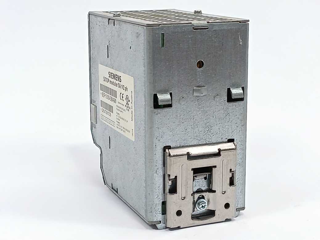 Siemens 6EP1333-3BA00 SITOP modular 5A 1/2 ph E01 out: 24V 5A