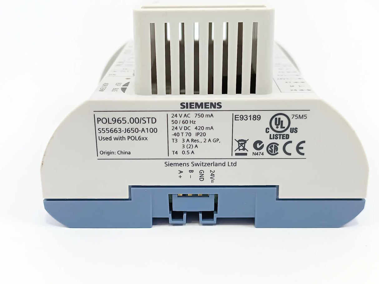 Siemens S55663-J650-A100 Climatix POL965.00/STD I/O Extension Module