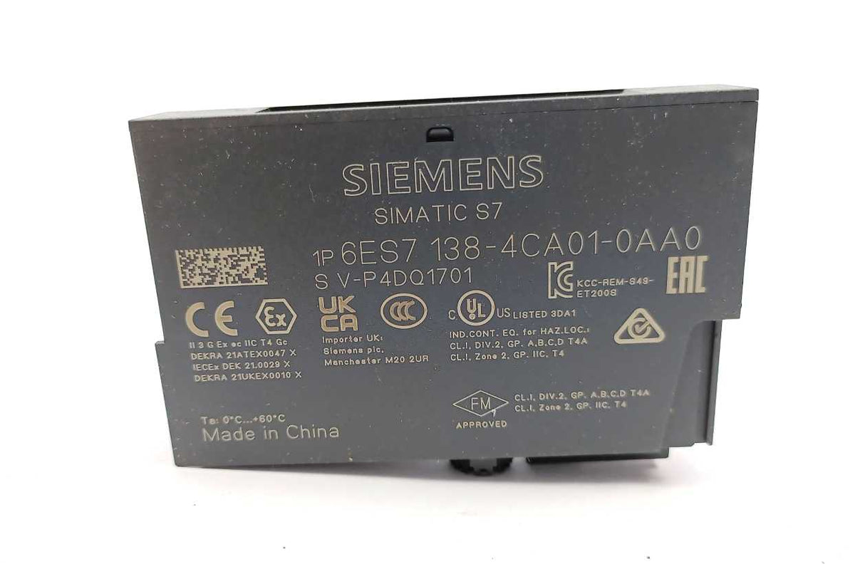 Siemens 6ES7138-4CA01-0AA0 SIMATIC ET 200S 3 Pcs. set