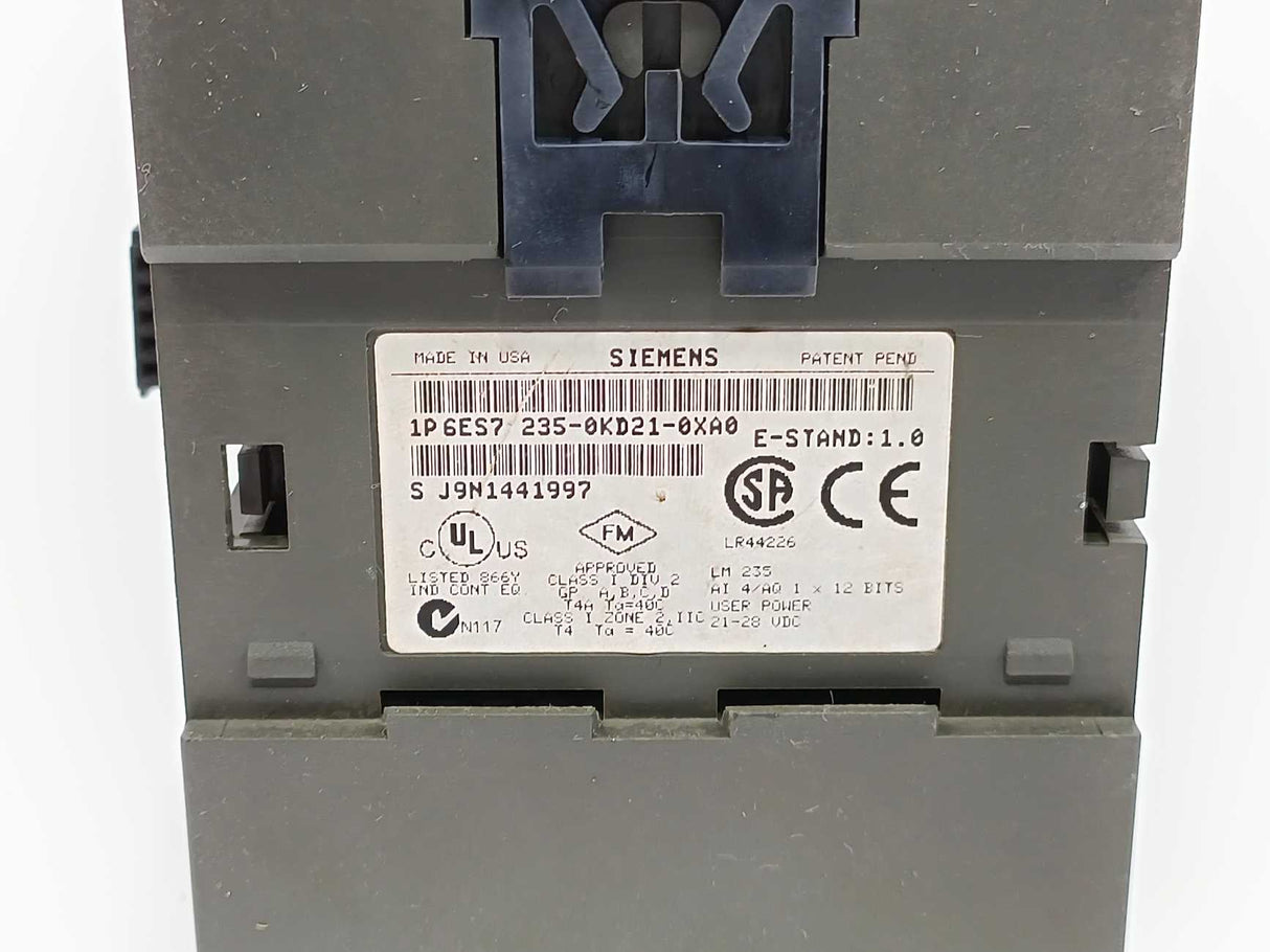 Siemens 6ES7235-0KD21-0XA0 SIMATIC S7-200, ANALOG I/O EM 235
