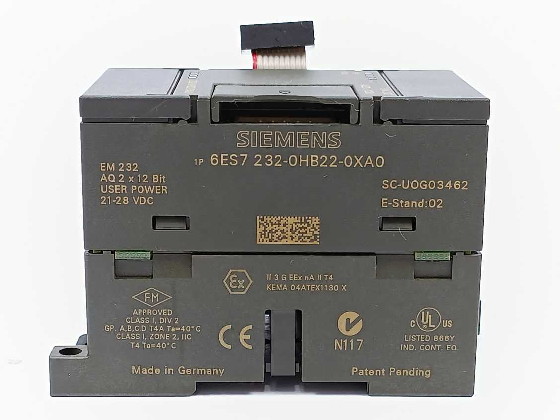 Siemens 6ES7232-0HB22-0XA0 SIMATIC S7-200, Analog Output EM 232
