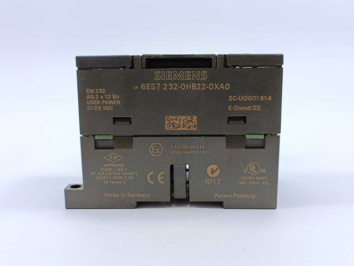 Siemens 6ES7232-0HB22-0XA0 SIMATIC S7-200, Analog Output EM 232