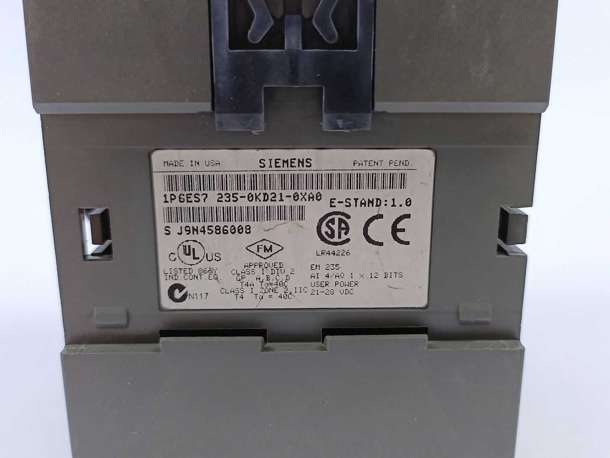 Siemens 6ES7235-0KD21-0XA0 SIMATIC S7-200, ANALOG I/O EM 235